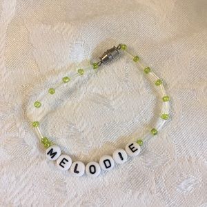 MELODIE 6 1/2” personalized bracelet-NEW